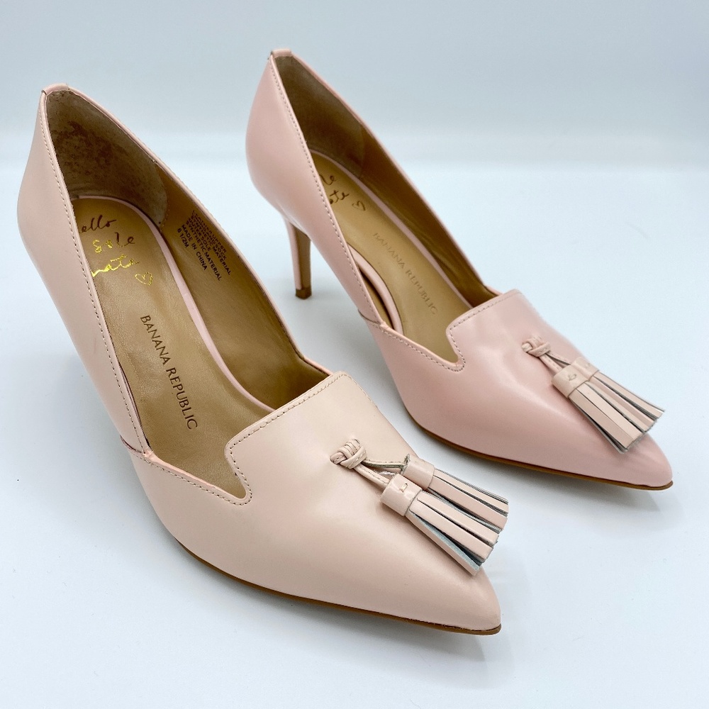 Banana Republic Pink Tassel Pumps Size 6.5